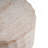 Outdoor/Indoor Lightweight Concrete Side Table,Cylinder Travertine Finish Accent Table