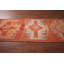 Tapis turc orange à motif géométrique Oushak