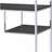 Rustic Gray Oak & Chrome Finish Bookshelf