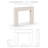 Contemporary Cast Stone Fireplace Surround with Standard Hearth-103614157-103614167