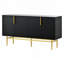 Buffet avec 4 portes cannelées et armoire de rangement-1346849390