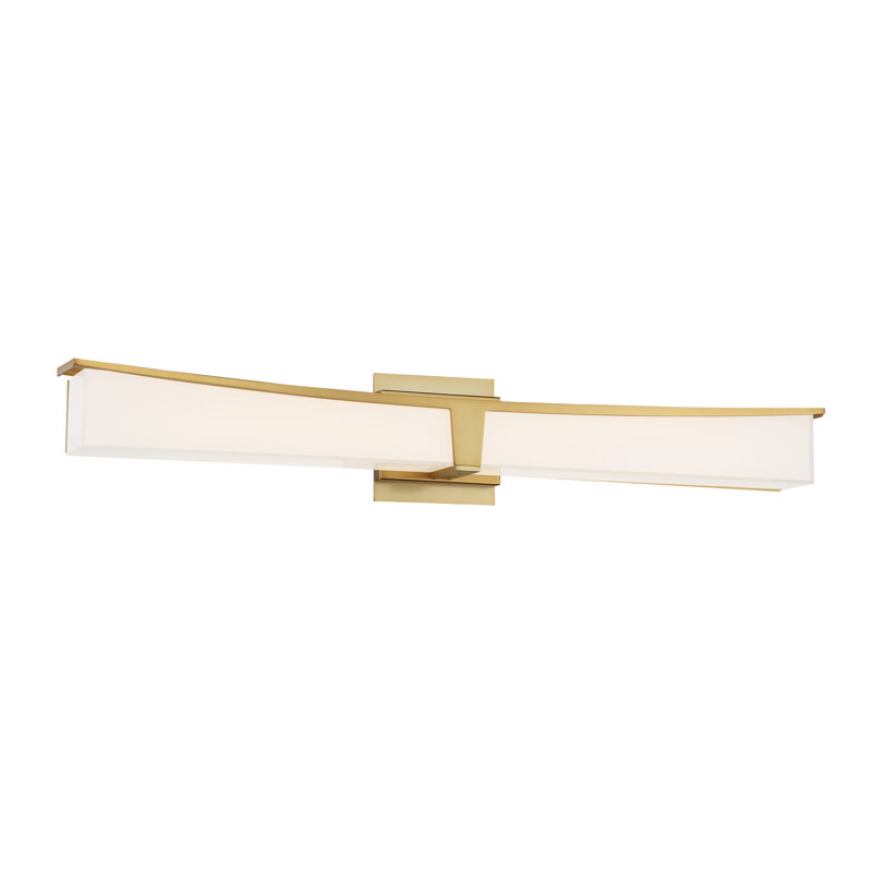 Garlan Dimmable LED Bath Bar, Honey Gold