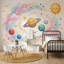 Mignon espace papier peint décoratif galaxie pastel Kawaii Planets-2125448174-2125448168