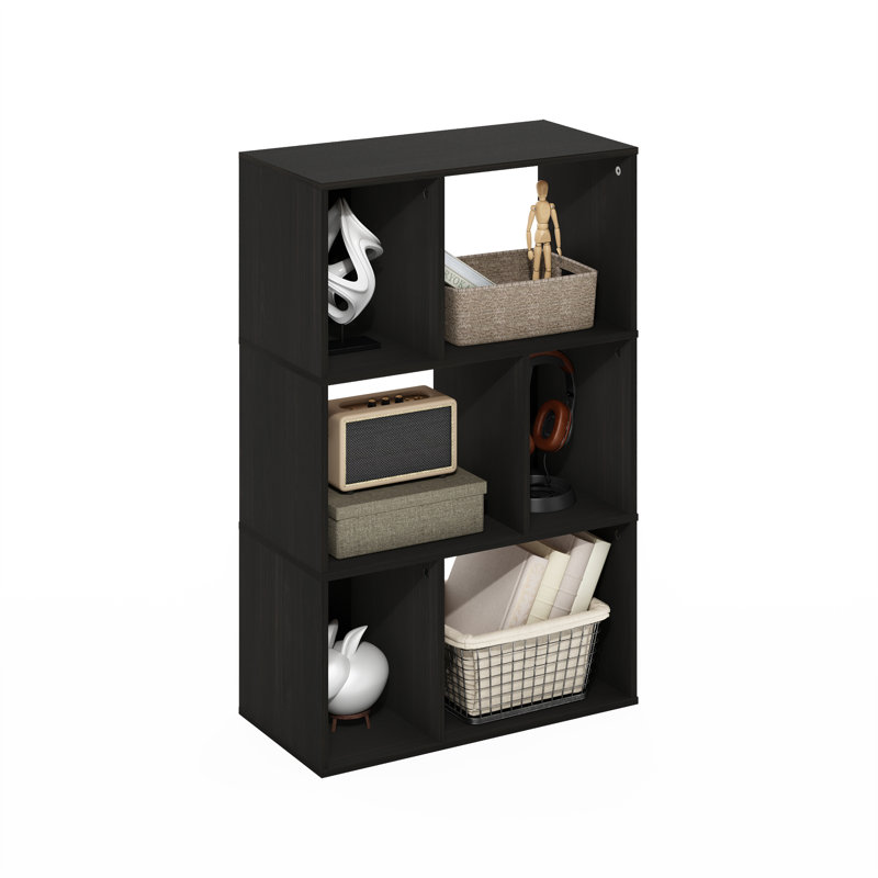 Beyard 59.99cm W Standard Bookcase, Espresso, (6 Shelves) 93.6cmH x 59.99cmW x 29.79cmD