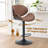 Modern Swivel Faux Leather Bar Stool-1578393036