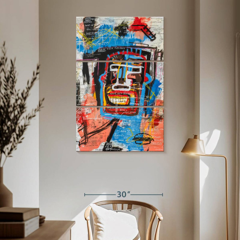 Avery Ninja Face, 65" H x 42" W
