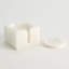 8 Piece Alabaster Coaster Set w/Holder