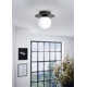 Nasim Single Light Glass Flush Mount