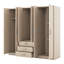 Armoire de chambre 6 portes grise-902895593