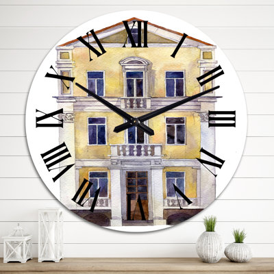 Horloge murale bohème et éclectique jaune