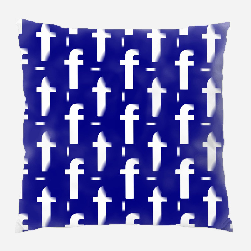Coussin décoratif Facebook, Intérieur
