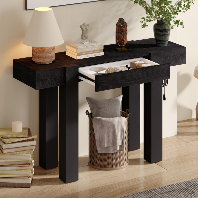 47.23" Console Table, Black