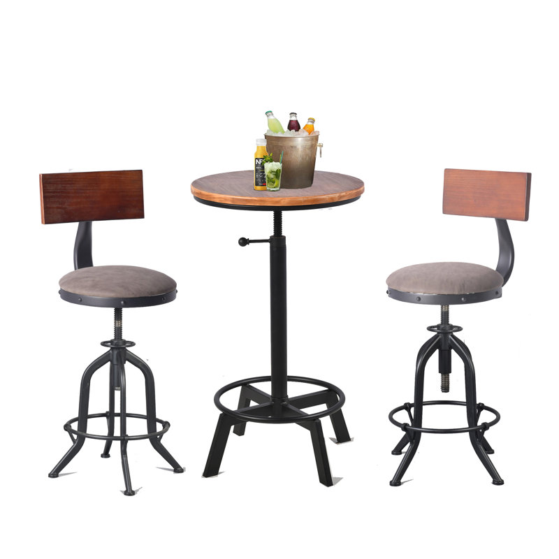 Tabouret pivotant à hauteur réglable Jasyia