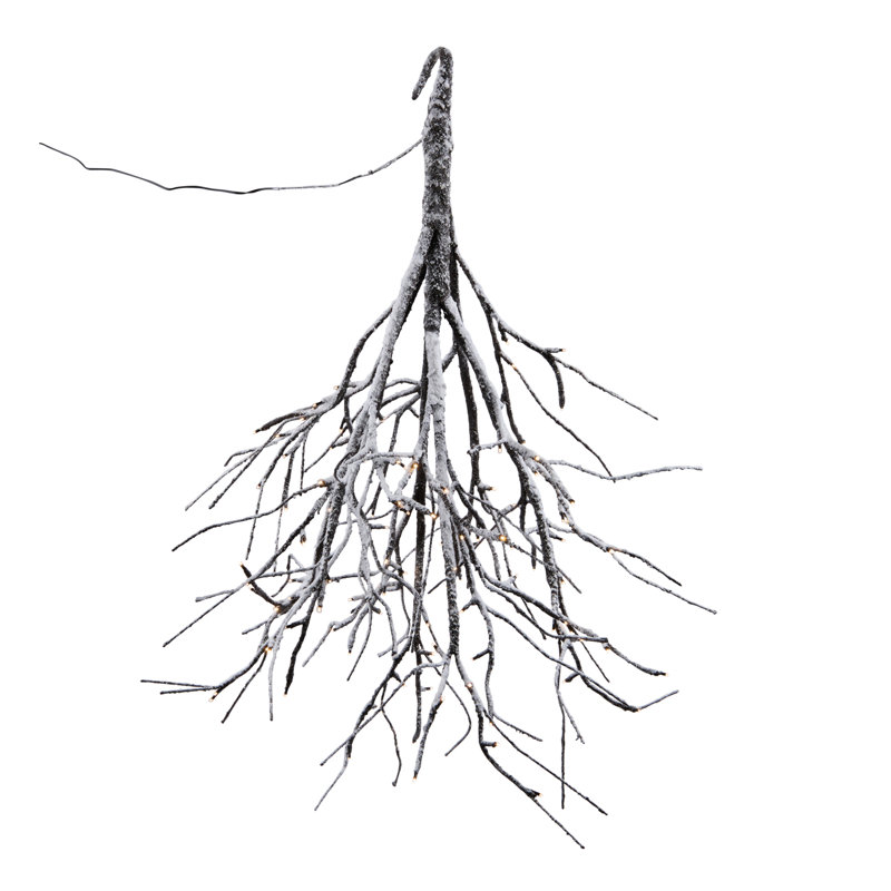 LED Flocked Twig Branch 4'H