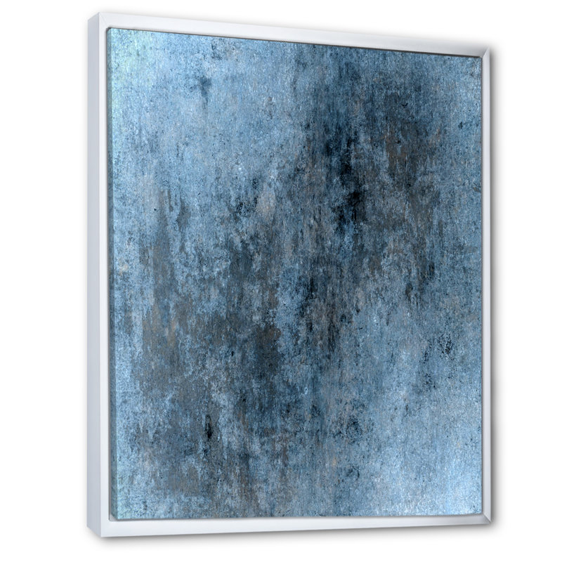 Art moderne gris et bleu II 2FL47752, Blanc, H 12 po x l 8 po x P 1 po