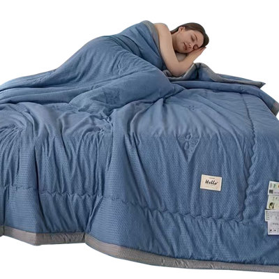Bubble Textured Cooling Quilt, Reversible Lightweight Bedspread with Breathable Fabric, All-Season Bedding for Bedroom and Guest Room,39.37x59.06inch