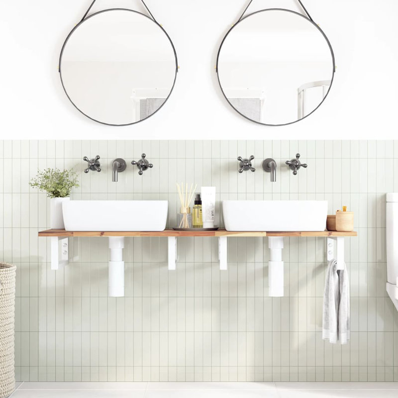 Accent Shelf, White, 2" H x 160" W x 40" D