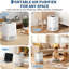 Air Purifier for Home, Quiet Air Cleaner with Intelligent Control Panel, 3-Stage Filtration, Sleep Mode & Child Lock, Smell Air Cleaner for Bedroom, Office, Kitchen and Living Room