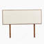 Queen Size Solid Dry Bamboo Wood Platform Bed, with Bamboo Frame Upholstered Adjustable Headboard