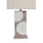 Sand Dollar - 30" Poly Table Lamp - Natural, Brown Finish