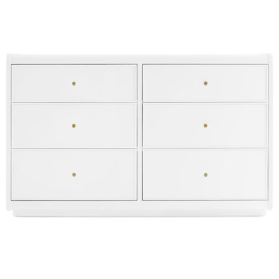 Aspen 6 Drawer Dresser, With Textured Oat by Bellini