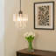 23cm H Plastic / Acrylic Empire Lamp Shade ( Clip On ) in Silver