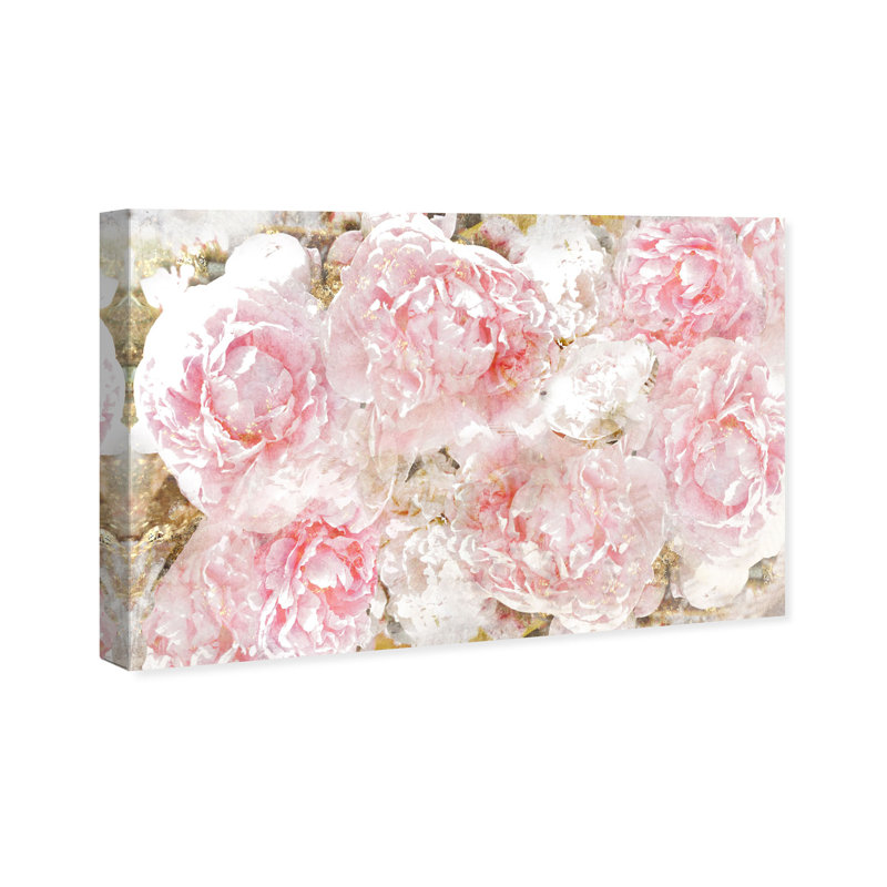 « roses », impression sur toile oliver gal, H 10 po x l 15 po, Toile tendue