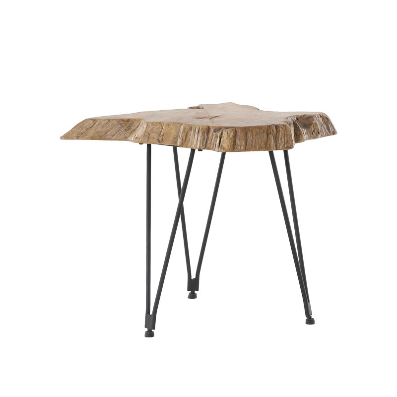 Faux Tree Stump End Table