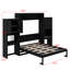 Grand lit escamotable avec bureau, coiffeuse et armoires-1131410207