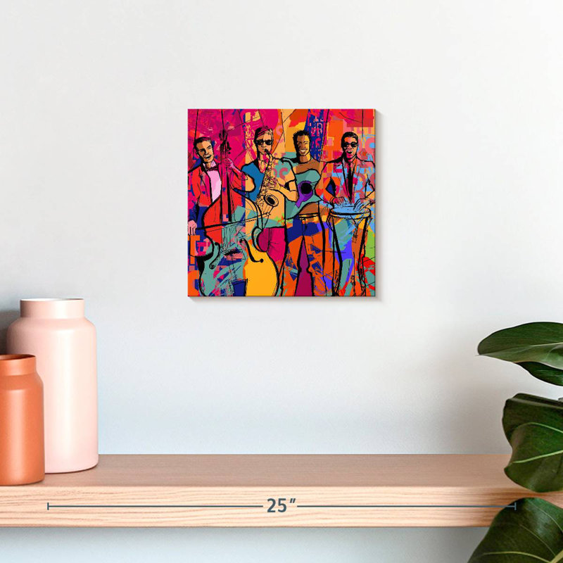 Abarca Jazz Quartet, 10" H x 10" W