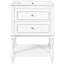 Meuble-lavabo de 61 cm avec lavabo en céramique, rangement moderne et luxueux, tablette ouverte et 2 tiroirs, - Meuble-lavabo avec débordement, style palais rétro, rangement pratique
