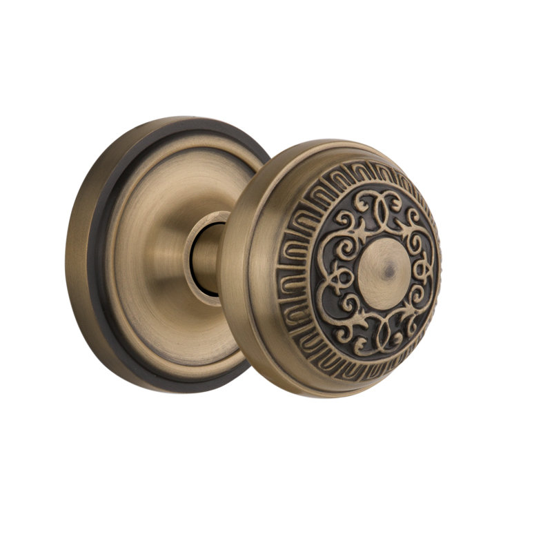 Classic Rosette with Egg & Dart Door Knob Nostalgic Warehouse 