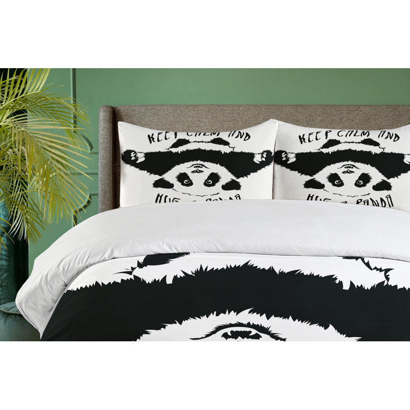 Eclectic Polyester Duvet Cover, Twin 2 Pillow Shams
