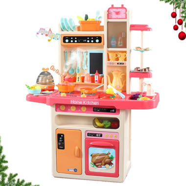 Disney's Minnie Mouse Wooden Bakery & Café Toddler Play Kitchen with 18  Accessories by KidKraft