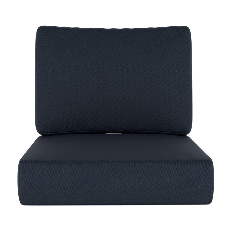 Outdoor 5'' Lounge Chair Seat / Back Cushion, Navy Blue