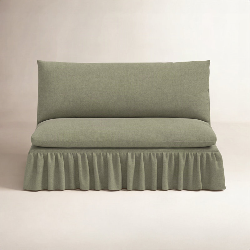 Thelma Settee, Zuma Laurel Textured Linen
