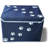 Large Dog Toys Storage Box 16" X 12" Pet Toy Storage Basket With Lid. Perfect Collapsible Canvas Bin For Cat Toys And Accessories Too