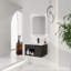 Meuble-lavabo mural avec lavabo en céramique, meubles-lavabos flottants (robinet et drain non inclus)