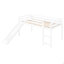 Lit mezzanine avec glissade, lit simple