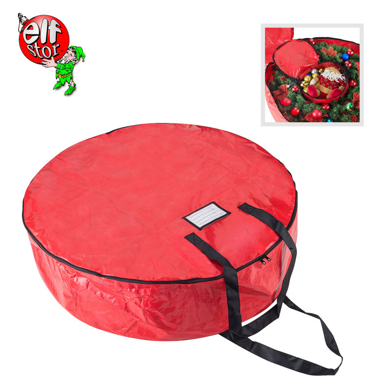 Sac de rangement pour couronne de noël, Rouge
