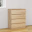 Modern Handle-Free 4-Drawer Storage Chest for Clutter-Free Living-848706316