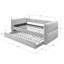 Lit de jour de style moderne avec lit gigogne escamotable, bouton, finition dorée, bois massif, pour la chambre à coucher et le salon, matelas non inclus dans la liste-725368759