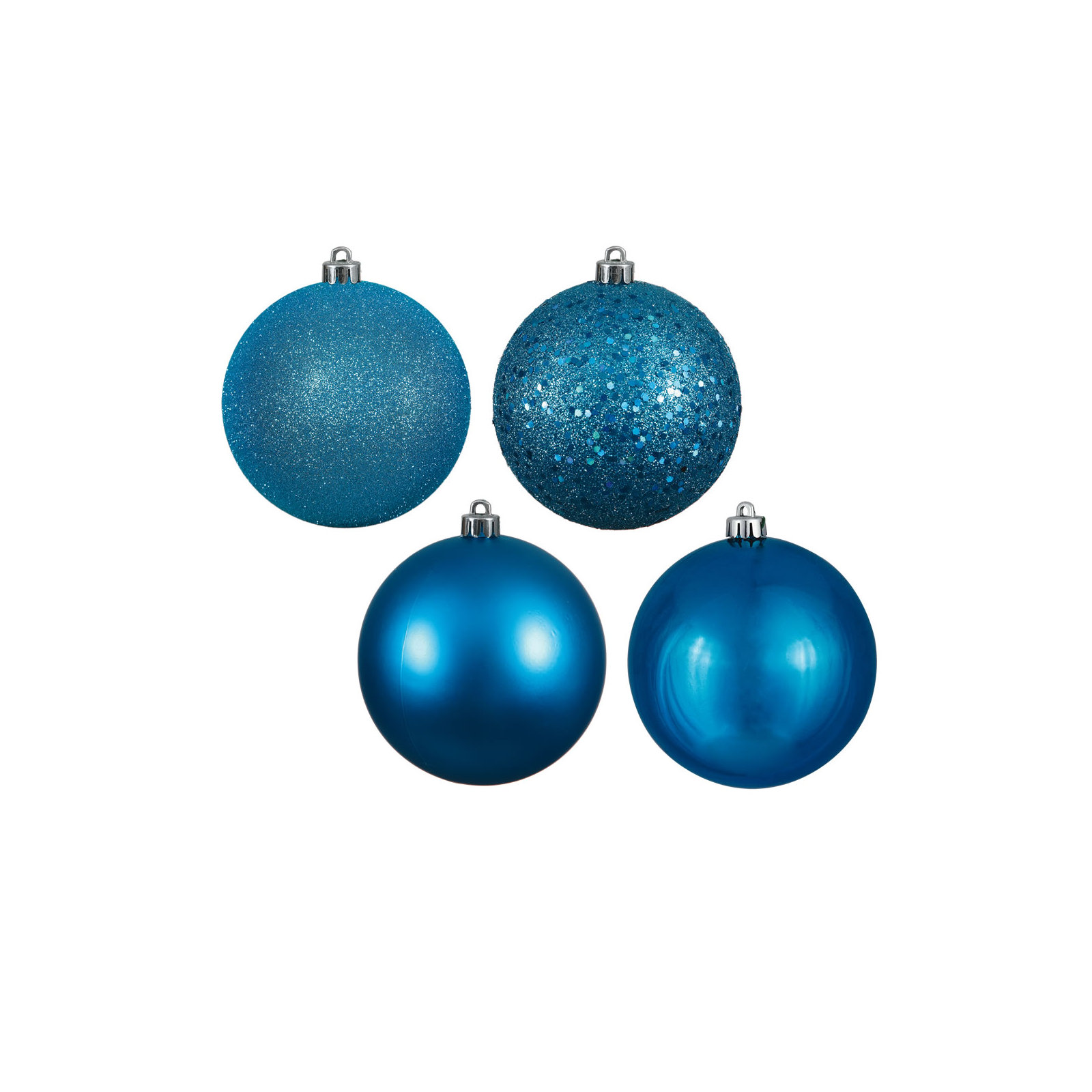 Holiday Décor Ball Ornament, Turquoise, 2.75"