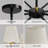 8-Light Modern Dimmable Chandelier With Fabric Shades-1133403418