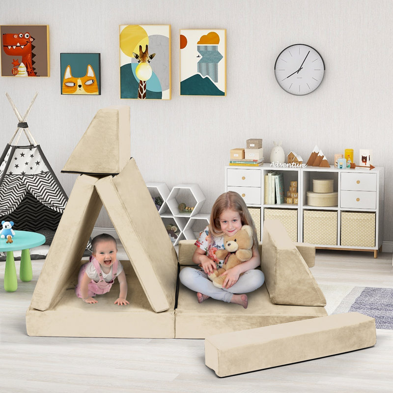 Canapé modulaire Ajwan pour enfants Ajwan, Beige