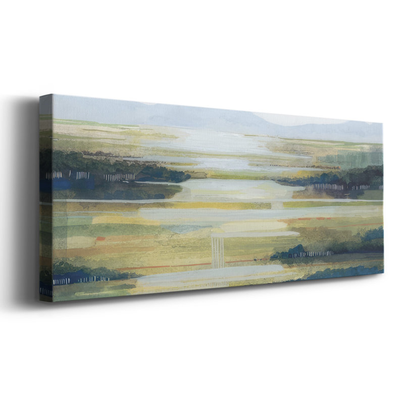 Lime Strata I sur impression sur toile, H 24 po x l 60 po x P 1,5 po