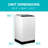 BCDPW Series BLACK+DECKER Small Portable Washer, Portable Washer 1.7 Cu. Ft. with 6 Cycles, Transparent Lid