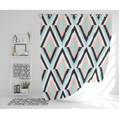 Nerene Polyester Shower Curtain Set