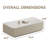 51" Modern Rectangular Coffee Table