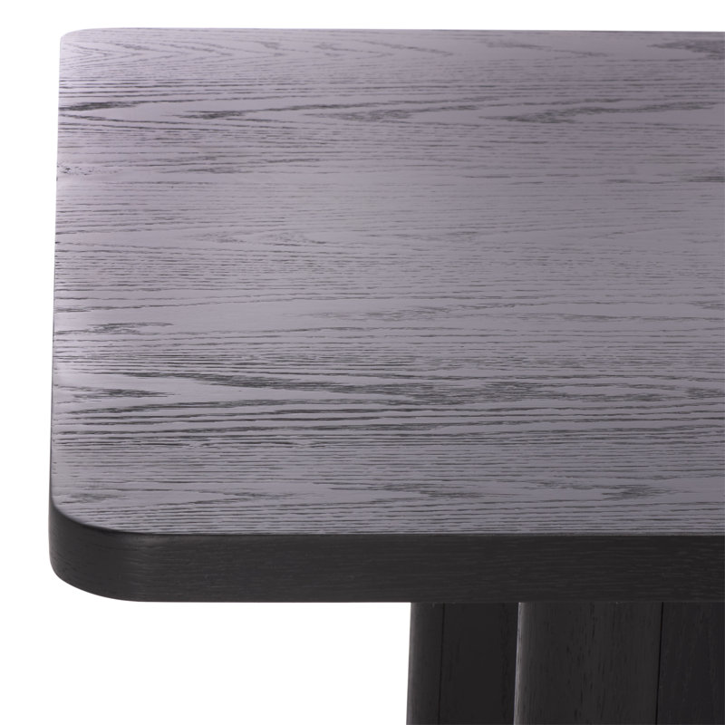 Table de salle à manger Barnard, Noir
